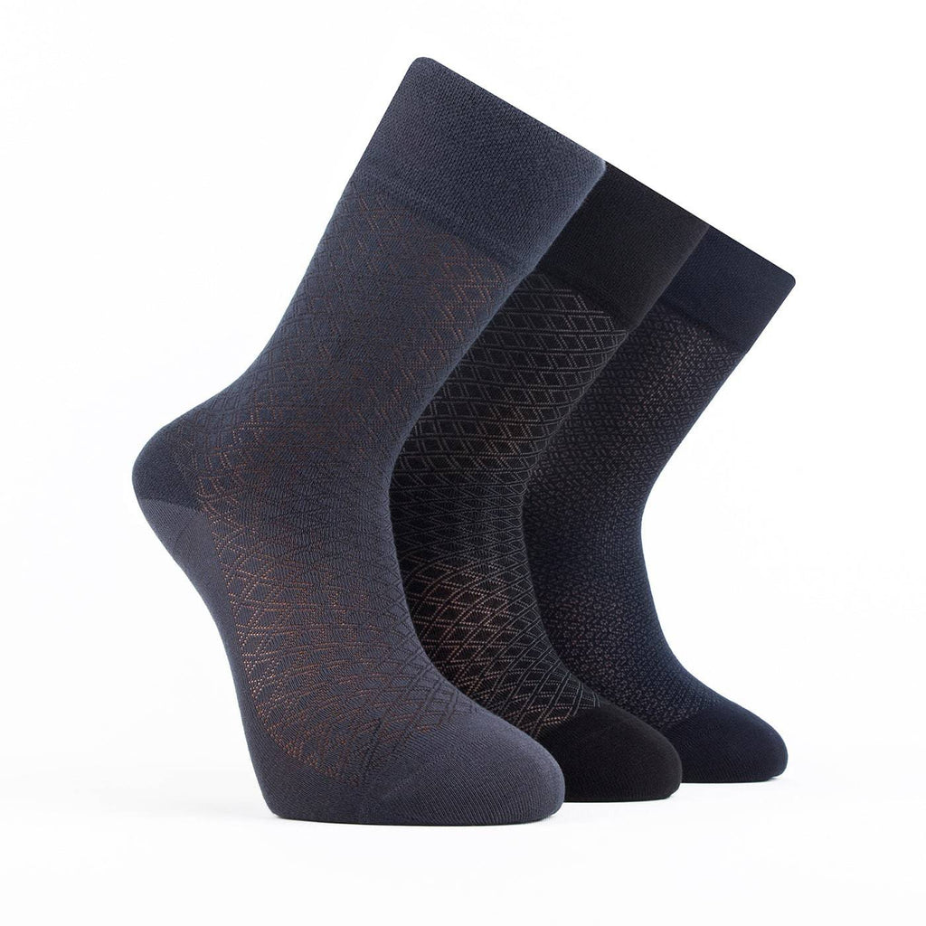 Men’s Bamboo Lightweight Dress & Trouser Socks 3-Pack - 509